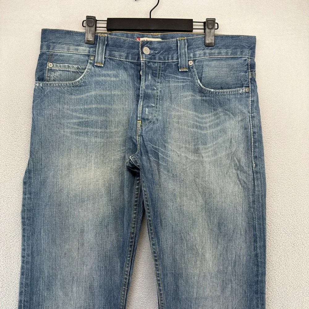 Vintage Levis Jeans men's 33x34 Fits 36x34 Blue baggy 512 Bootcut Faded y2k Dark